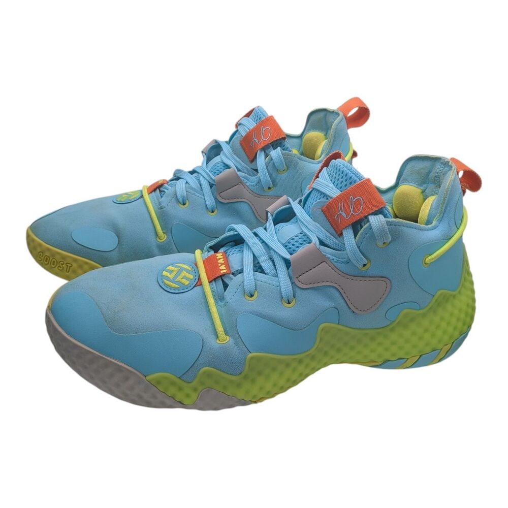 Adidas Harden Vol. 6 Pulse Aqua Orange Basketball Shoes Men's Size 10